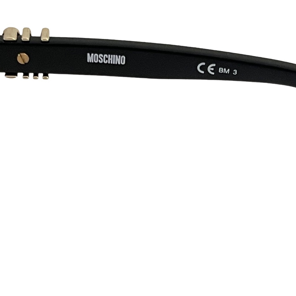 Moschino Black Sunglasses with Gold Logo Detail - Picture 5 of 5